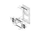 White-Westinghouse WAC083W7A3 window mounting diagram