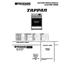 Tappan 31-4592-23-02 cover page diagram