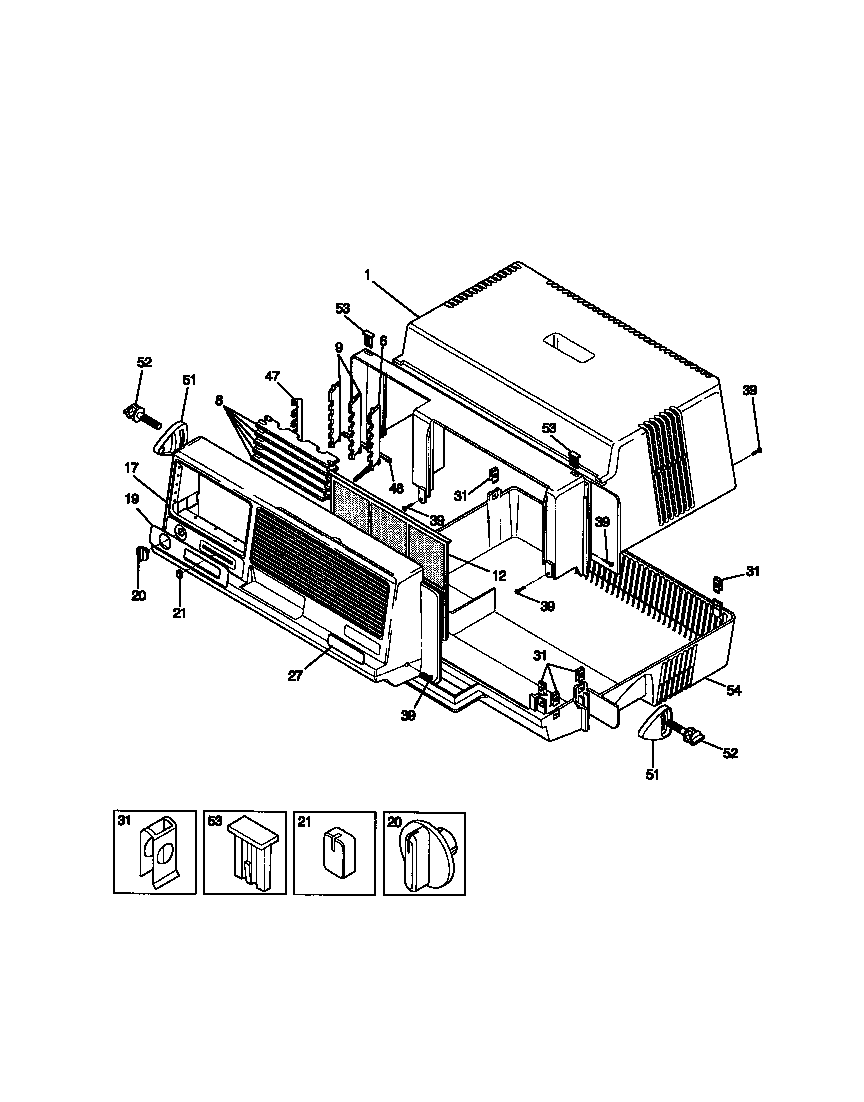 Cabinet front, wrapper