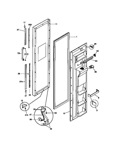 Freezer door