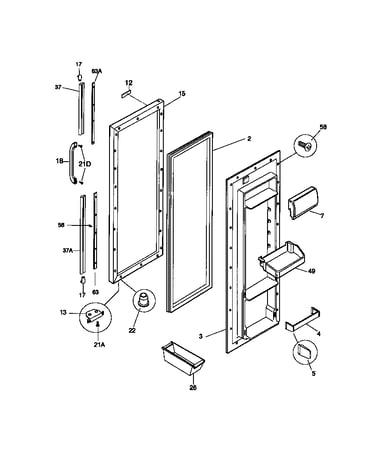Refrigerator door