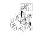 Frigidaire FDG546LBS1 cabinet/drum diagram