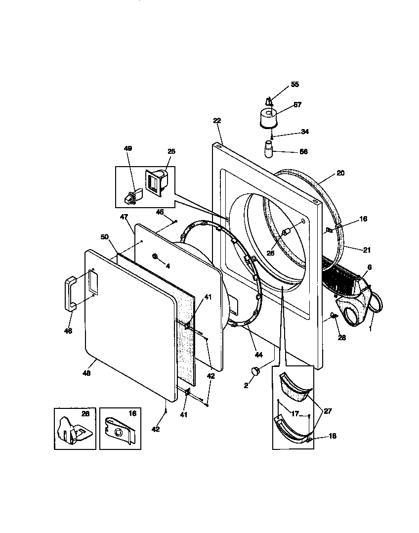 FRONT PANEL/LINT FILTER