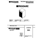 Frigidaire MDH25TF3 front cover diagram