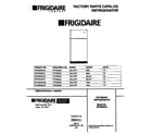Frigidaire FRT20NGCB1 cover page diagram