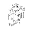 Universal/Multiflex (Frigidaire) MRT21TNBW1 cabinet w/ fan assembly diagram