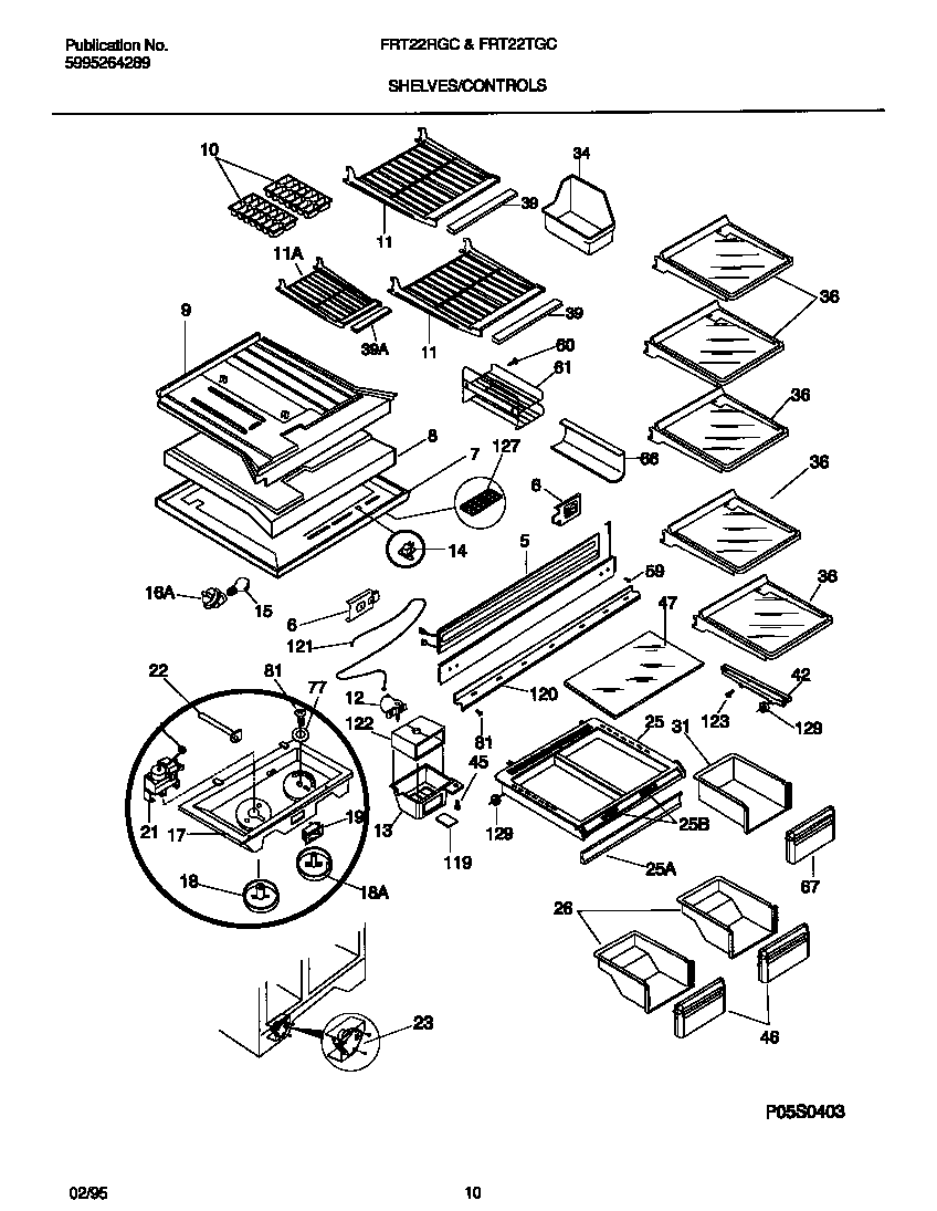 SHELVES/CONTROLS