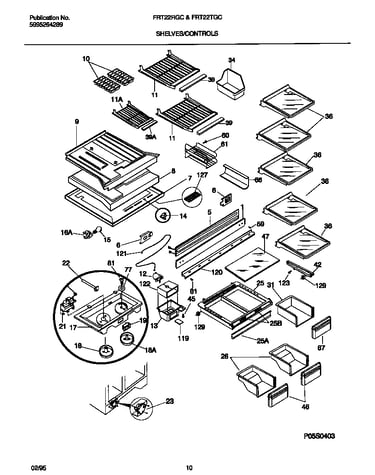 Shelves/controls