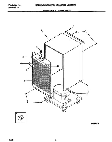 Cabinet front and wrapper