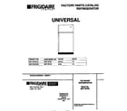 Universal/Multiflex (Frigidaire) MRT18PNCD0 cover diagram