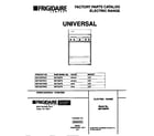 Universal/Multiflex (Frigidaire) MEF302PBDB cover diagram
