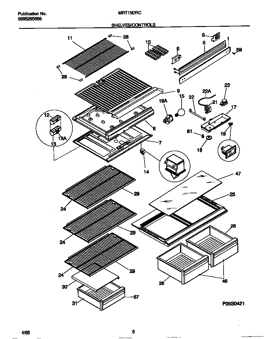 Shelves/controls