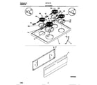 Universal/Multiflex (Frigidaire) MEF301PBWB top/drawer diagram