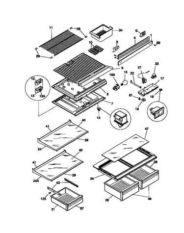 Shelves, controls