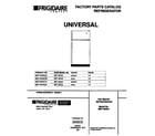 Universal/Multiflex (Frigidaire) MRT18DNCW0 cover page diagram