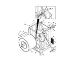 Universal/Multiflex (Frigidaire) MDG336MBD1 cabinet, drum diagram