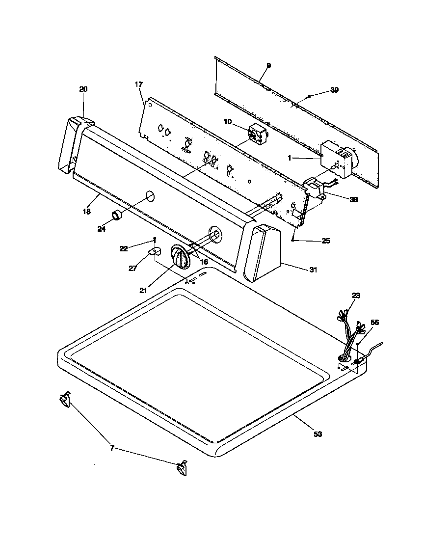 CONTROLS, TOP PANEL