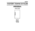 Universal/Multiflex (Frigidaire) MFU20F3BW2 cover page diagram
