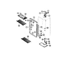 Universal/Multiflex (Frigidaire) MFU20F3BW2 shelves, breakers diagram