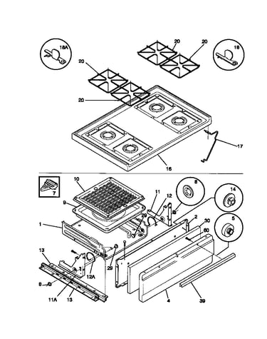 Top, drawer