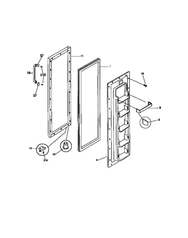 Freezer door