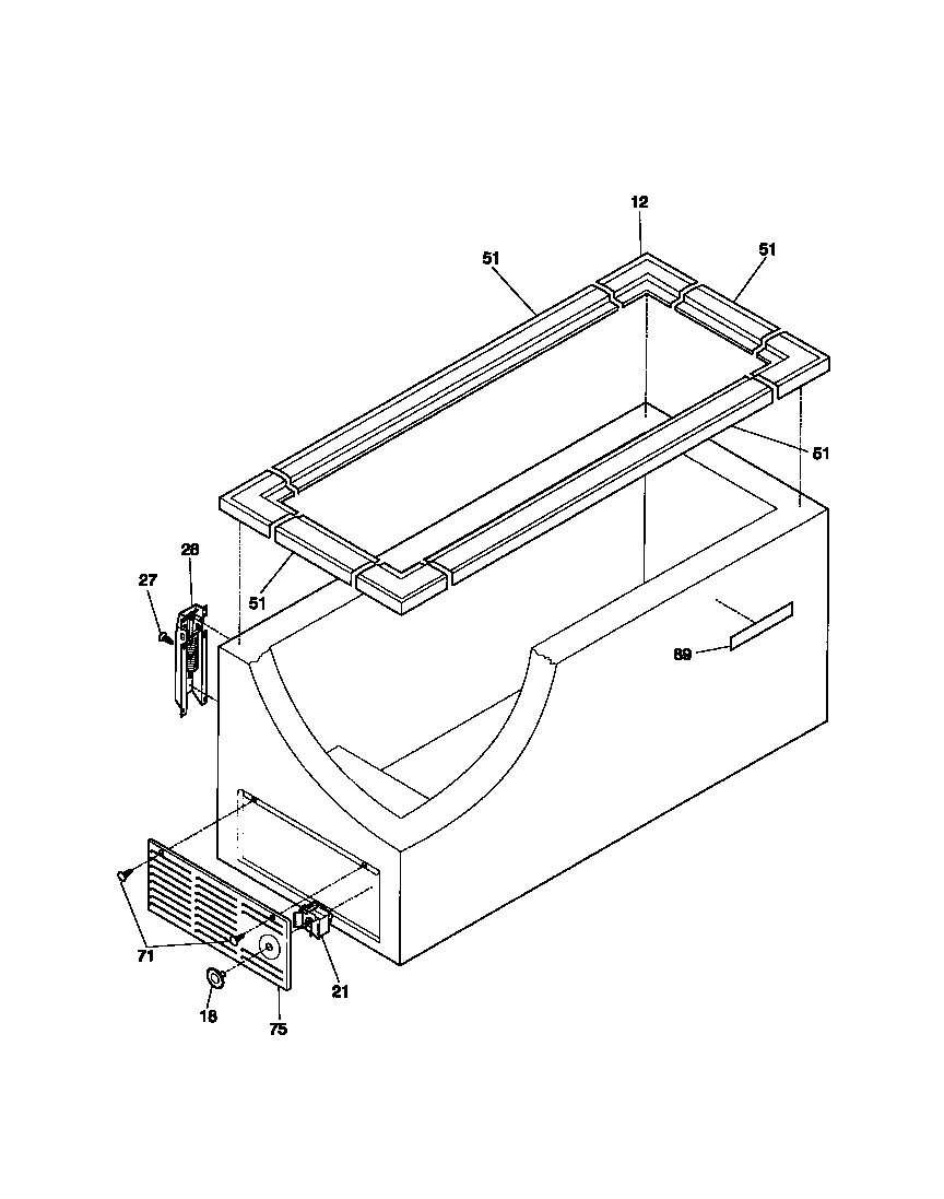 CABINET, CONTROL, SHELVES