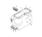 Universal/Multiflex (Frigidaire) MFC09M3BW2 cabinet/control/shelves diagram