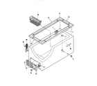 Universal/Multiflex (Frigidaire) MFC07M3BW2 cabinet/control/shelves diagram