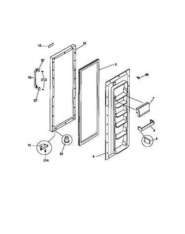 Refrigerator door