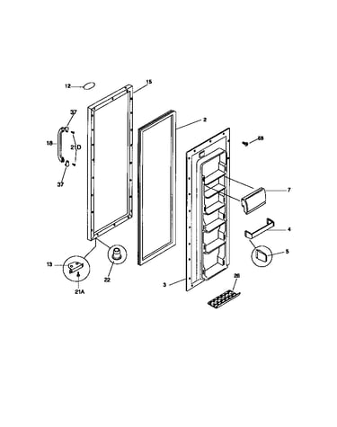 Refrigerator door