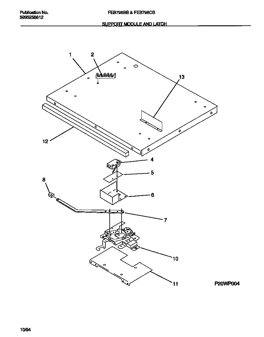 Support module and latch