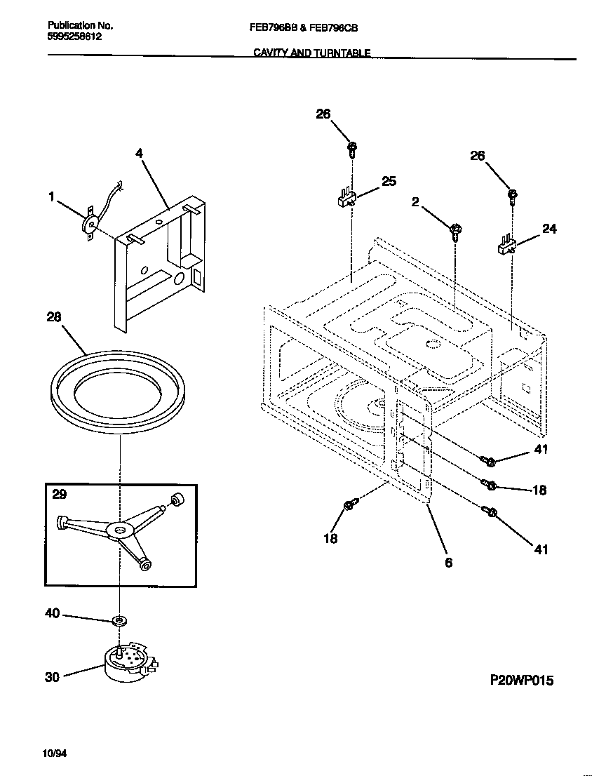 Cavity and turntable