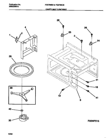 Cavity and turntable