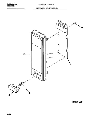 Microwave control panel