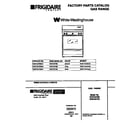 White-Westinghouse WGF337CBSA cover page diagram