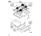 Universal/Multiflex (Frigidaire) MEF305PBDA top/drawer diagram