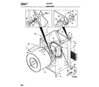 Universal/Multiflex (Frigidaire) MDE336MBD1 cabinet/drum diagram