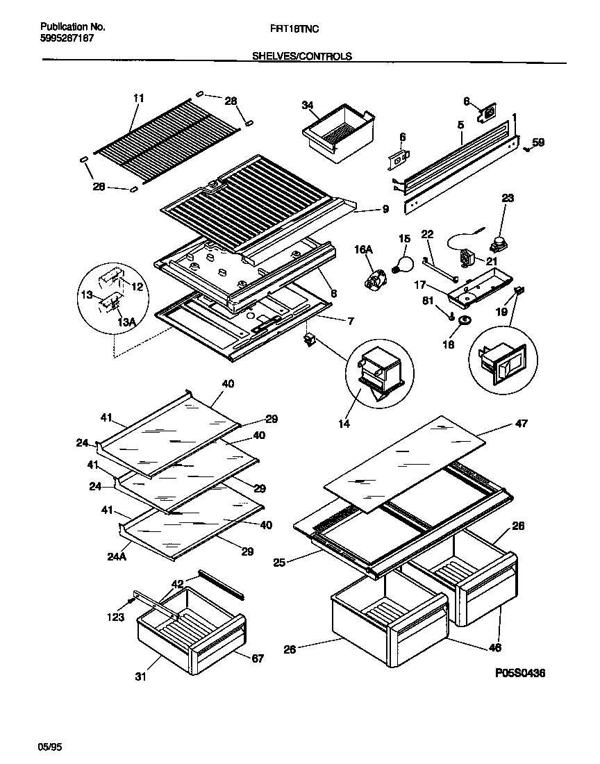 Shelves/controls