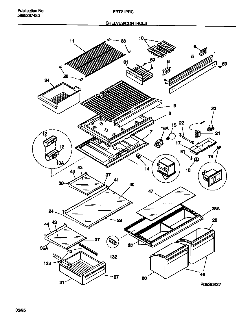 Shelves/controls
