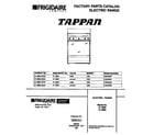 Tappan 31-3982-00-03 cover diagram