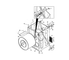 Universal/Multiflex (Frigidaire) MDG216RBD1 cabinet, drum diagram