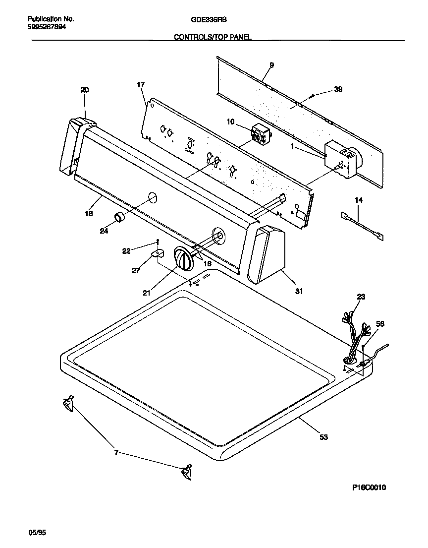 Controls/top panel