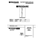 Frigidaire FRS20PRCW0 front cover diagram