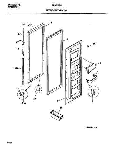Refrigerator door