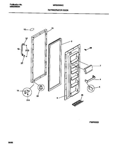 Refrigerator door