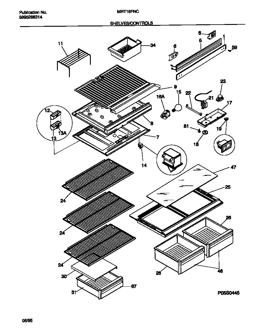 Shelves/controls