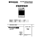 Tappan 31-2649-23-09 cover diagram