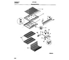Universal/Multiflex (Frigidaire) MRT13BSCD0 shelves/controls diagram