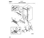 Frigidaire F82D179CW0 cabinet/control/shelves diagram