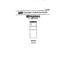Frigidaire LCE441LL2 cover page diagram